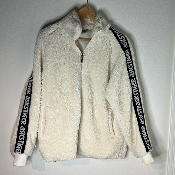 Asics tiger cream Sherpa jacket - Picture 1 of 3